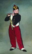 吹笛少年 油画 布面油彩 160cm×98cm 马奈（法国） 1866年 奥赛博物馆（法国）